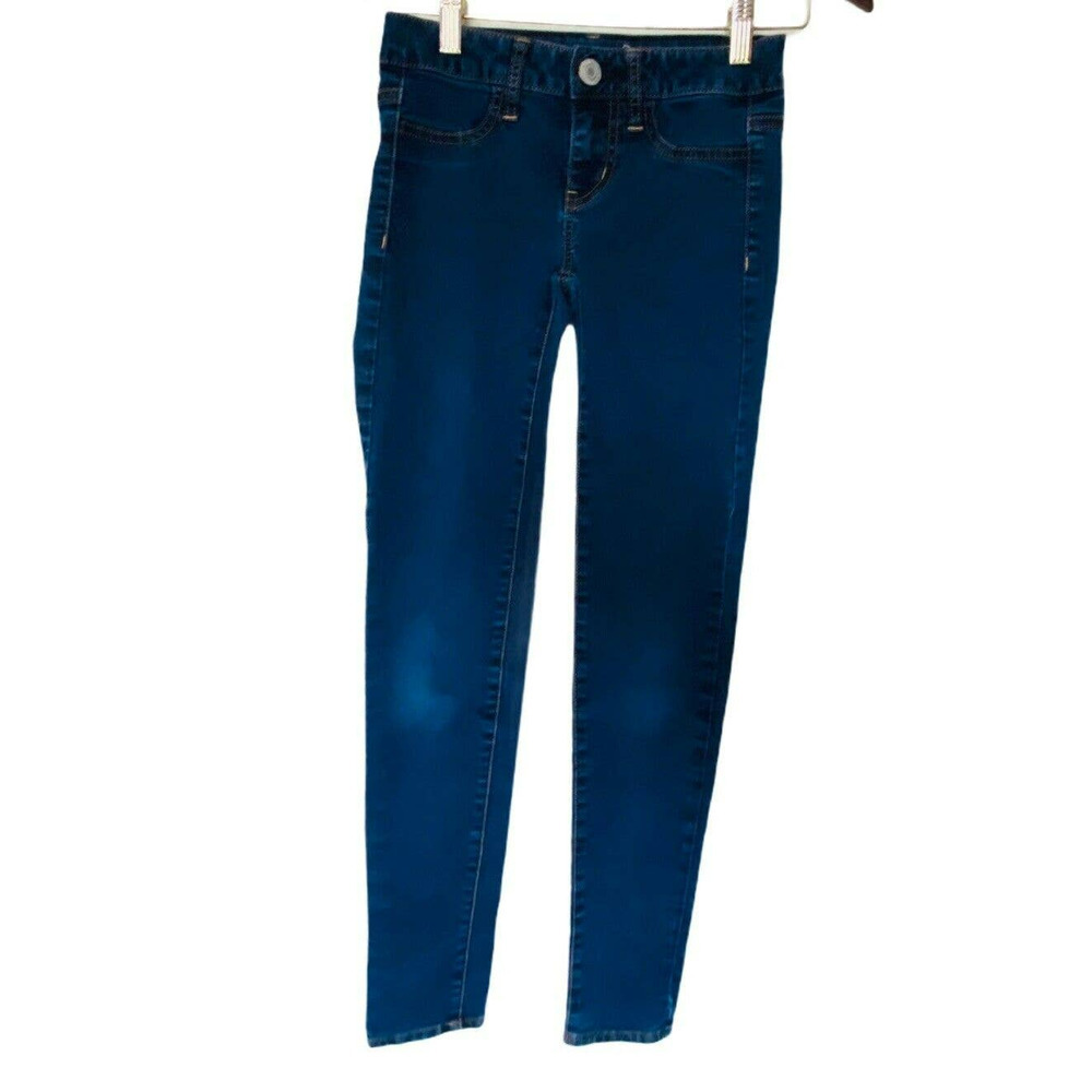 American Eagle Outfitters Size 00 Womens Jeggings Stretch Blue Denim Jeans